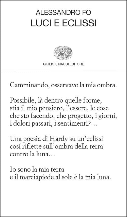 Luci E Eclissi Alessandro Fo Einaudi 2026