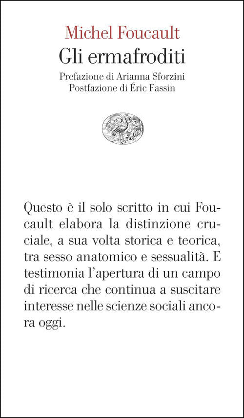 Gli Ermafroditi Michel Foucault Einaudi 2026