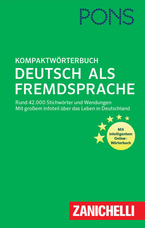 Pons. Kompaktwörterbuch. Deutsch Als Fremdsprache Zanichelli 2017