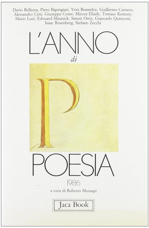 L'anno Di Poesia 1986
