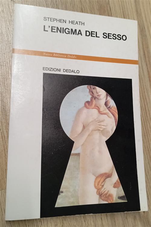 L' Enigma Del Sesso Stephen Heath Edizioni Dedalo 1983