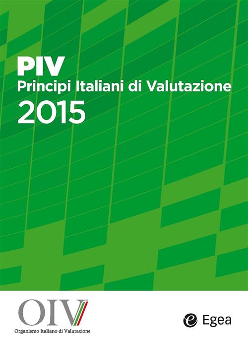 Piv Principi Italiani Di Valutazione 2015 Egea 2015
