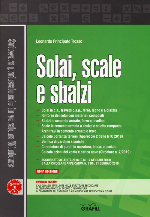 Solai, Scale E Sbalzi. Con Software Leonardo Principato Trosso Grafill 2019