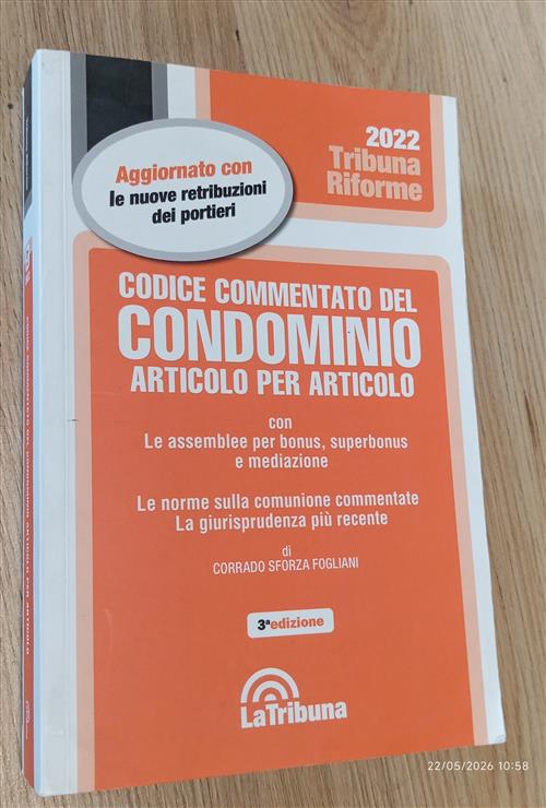 Codice Commentato Del Condominio Articolo Per Articolo Corrado Sforza Fogliani