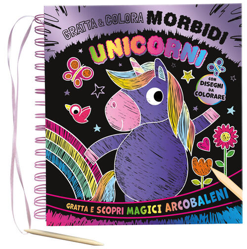 Morbidi Unicorni. Gratta E Colora. Con Matita Di Legno Emme Edizioni 2024
