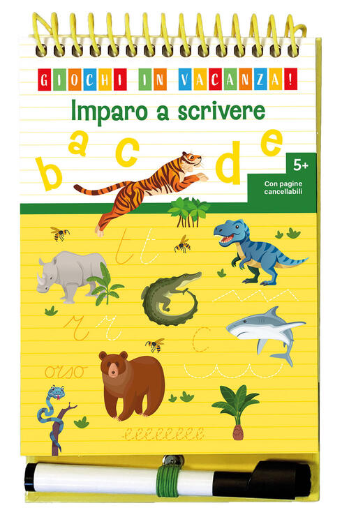 Imparo A Scrivere. Giochi In Vacanza! Ediz. A Colori. Ediz. A Spirale. Con Pen