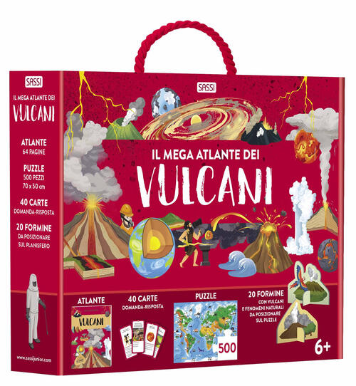 Il Mega Atlante Dei Vulcani. Con 20 Formine. Con Puzzle. Con 40 Carte Valentin