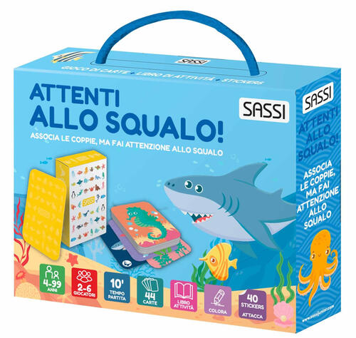 Attenti Allo Squalo! Valigetta Con Carte E Stickers. Ediz. A Colori. Con 44 Ca
