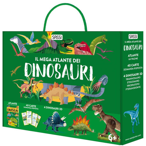 Il Mega Atlante Dei Dinosauri. Nuova Ediz. Con 40 Carte Domanda-Risposta. Con