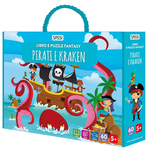 Pirati E Kraken. Libro E Puzzle Fantasy. Con Puzzle Sagomato Sassi 2024