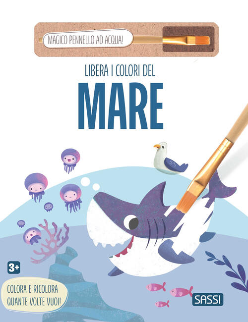 Libera I Colori Del Mare. Con Pennello Ad Acqua Sassi 2025