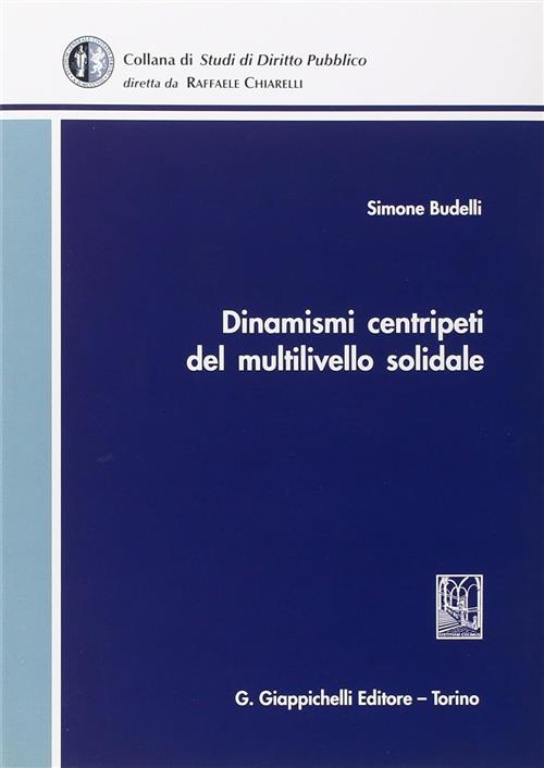 Dinamismi Centripeti Del Multilivello Solidale Simone Budelli Giappichelli 200
