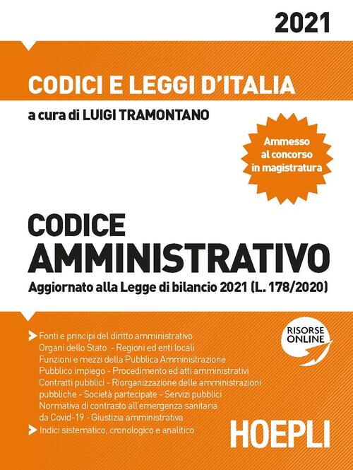Codice Amministrativo Hoepli 2021