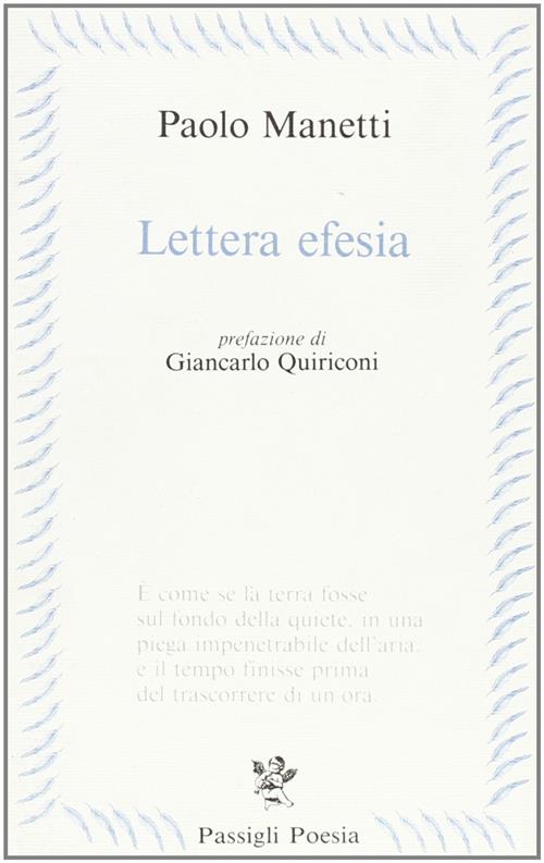 Lettera Efesia Paolo Manetti Passigli 1994