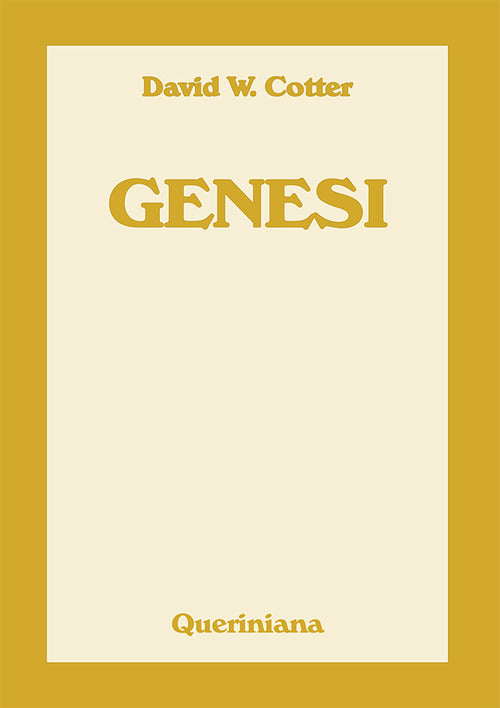 Genesi David Cotter Queriniana 2020