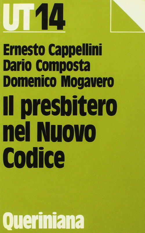 Il Presbitero Nel Nuovo Codice Ernesto Cappellini Queriniana 1985