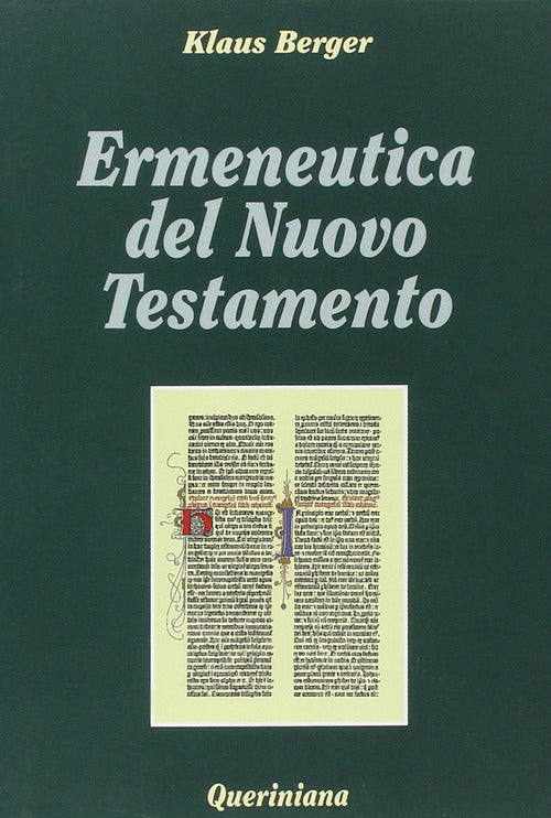 Ermeneutica Del Nuovo Testamento Klaus Berger Queriniana 2001