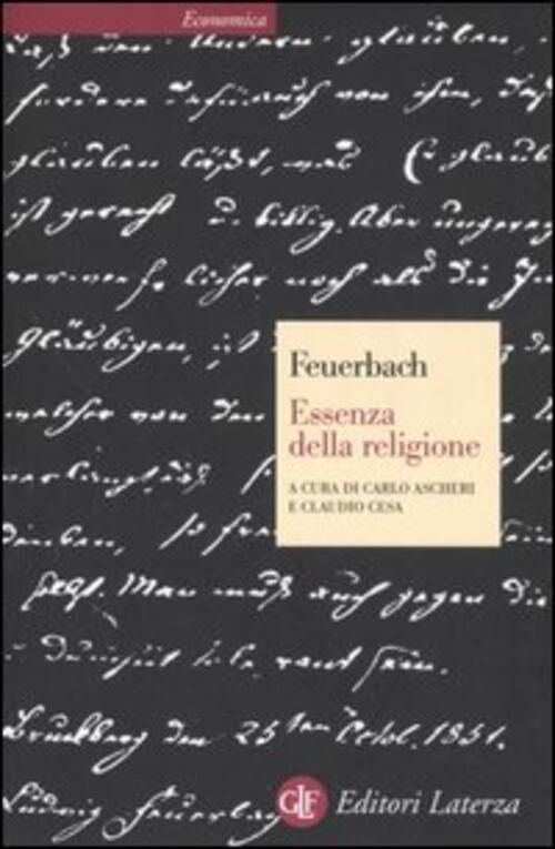 L'essenza Della Religione Ludwig Feuerbach Laterza 2006