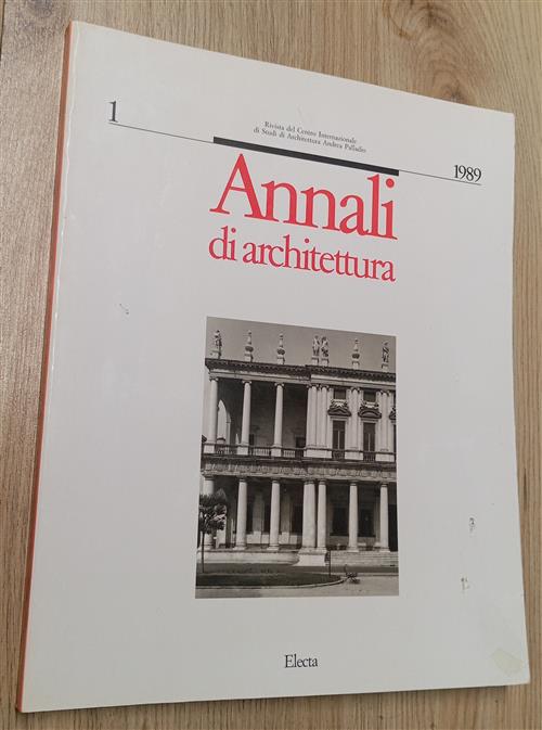 Annali Di Architettura. Vol. 1 Mondadori Electa 1989