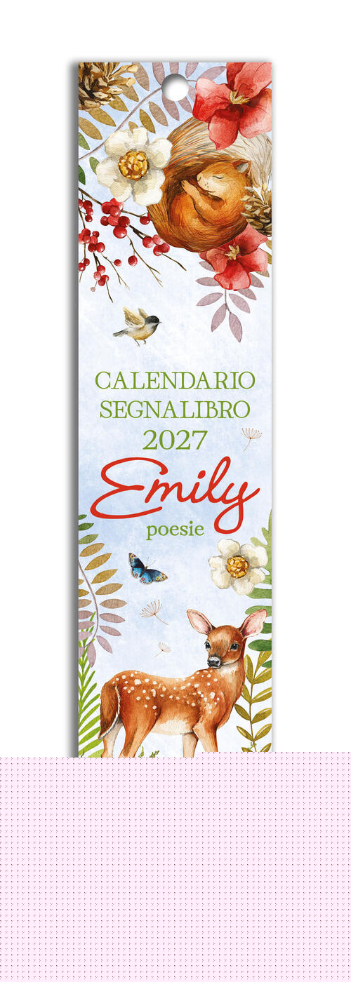 Emily. Poesie. Calendario 2027 Segnalibro (5,5 X 24,5 Cm) Demetra 2026