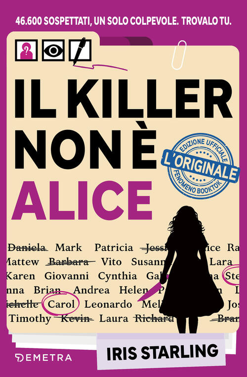 Il Killer Non E Alice Iris Starling Demetra 2026