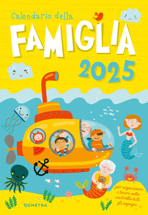 Calendario Della Famiglia 2025 Da Parete (26,5 X 38,5 Cm) Demetra 2024