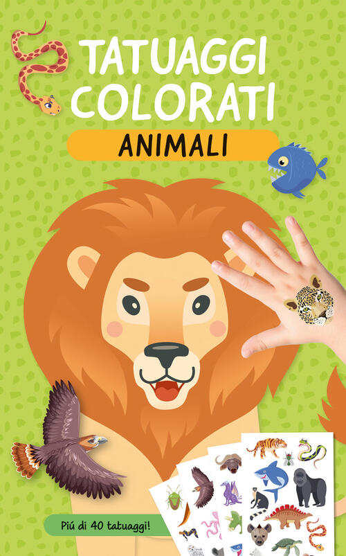 Animali. Tatuaggi Colorati. Con Tatuaggi Temporanei El 2024