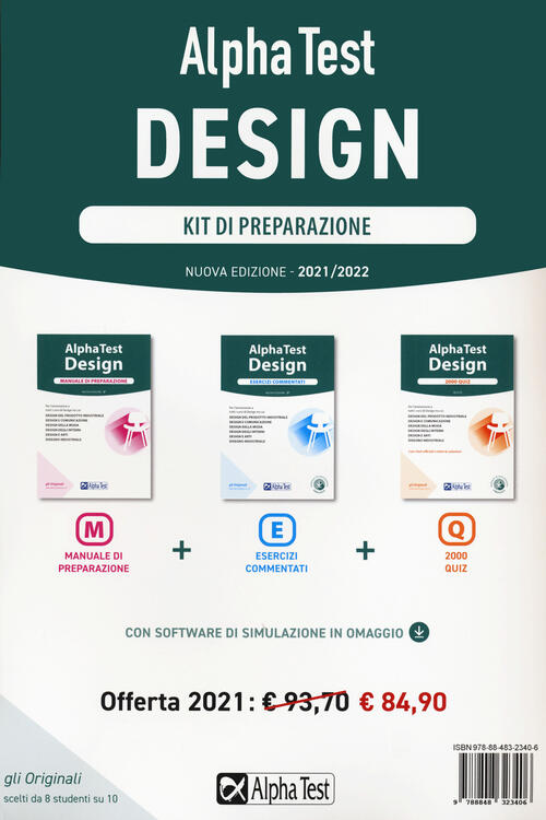 Alpha Test. Design. Kit Di Preparazione Stefano Bertocchi Alpha Test 2020