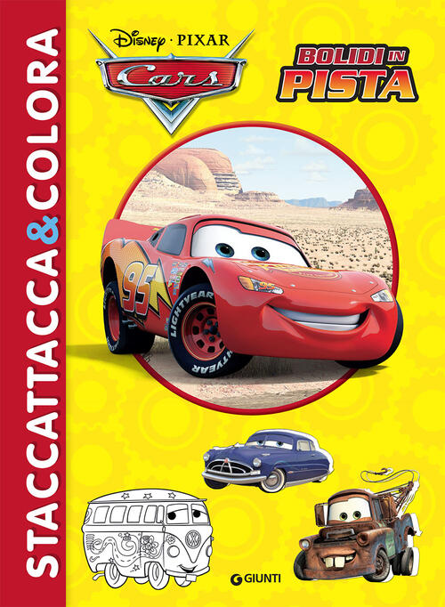Bolidi In Pista. Cars. Staccattacca & Colora. Con Adesivi. Ediz. Illustrata Di