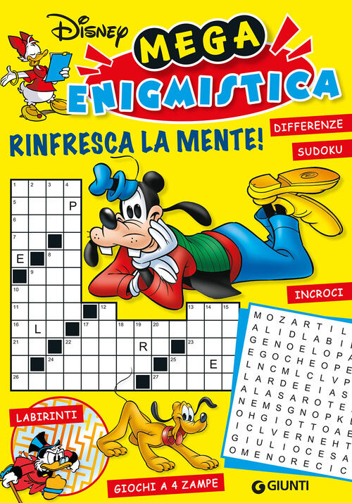 Mega Enigmistica Disney. Rinfresca La Mente! Differenze, Sudoku, Labirinti, Gi