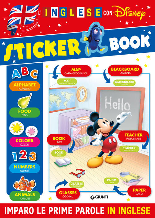 Sticker Book. L'inglese Con Disney. Imparo Le Prime Parole In Inglese Disney L
