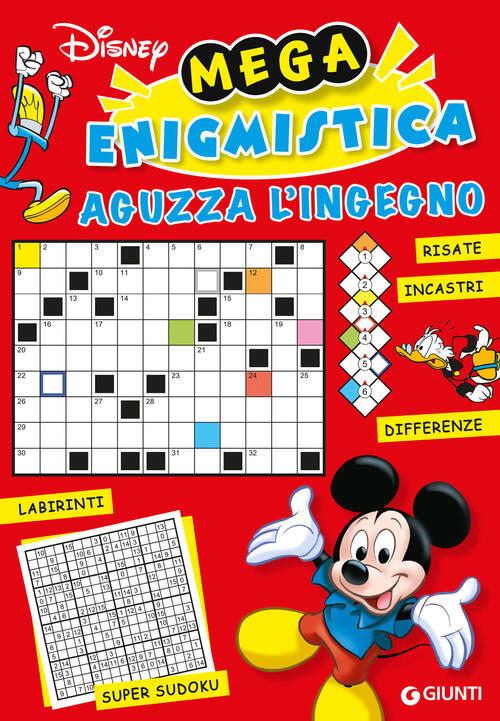 Mega Enigmistica. Aguzza L'ingegno Disney Libri 2025