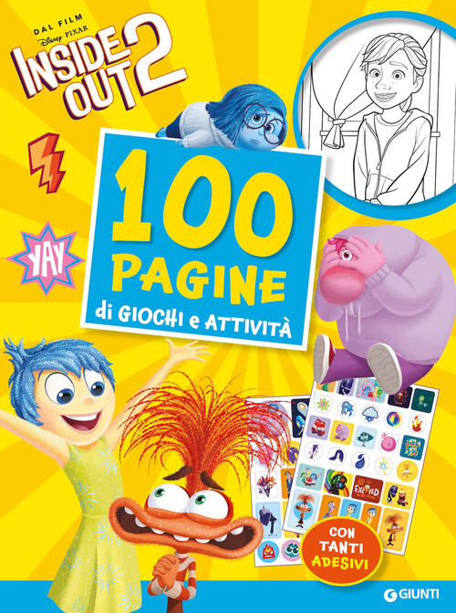 100 Pagine Di Giochi E Attivita. Inside Out 2. Con Adesivi Disney Libri 2025