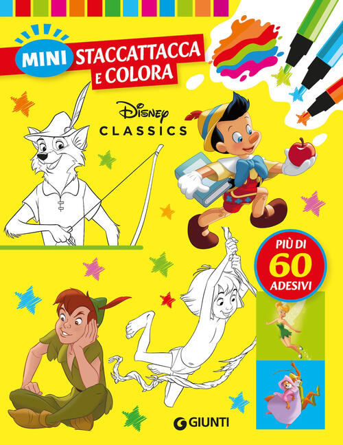 Disney Classics. Mini Staccattacca & Colora. Con Adesivi Disney Libri 2025