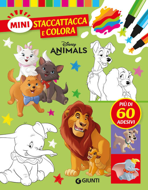 Disney Animals. Mini Staccattacca & Colora. Con Adesivi Disney Libri 2025