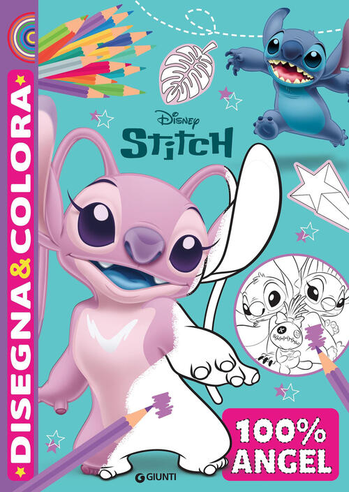 100% Angel. Stitch. Disegna & Colora Disney Libri 2026