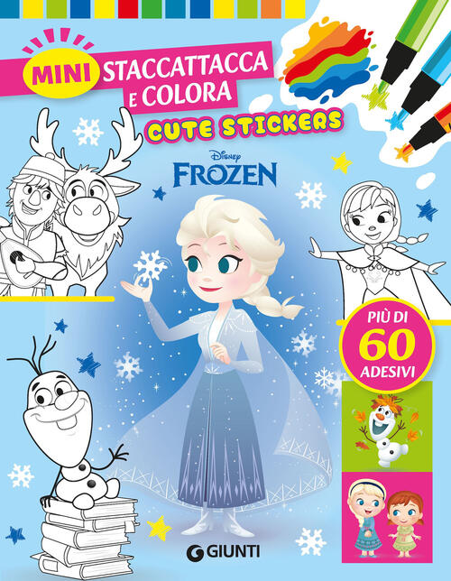 Frozen. Cute Stickers. Mini Staccattacca E Colora Disney Libri 2026