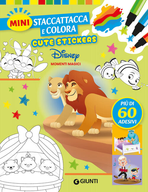 Momenti Magici. Cute Stickers. Mini Staccattacca E Colora Disney Libri 2026