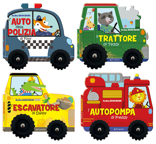 Brum Brum: Il Trattore Di Teddy-L’Autopompa Di Freddy-L’Auto Della Polizia Di