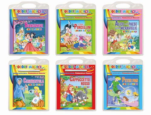 Colori Magici: I Tre Porcellini-Peter Pan-Cappuccetto Rosso-Biancaneve-Alice N