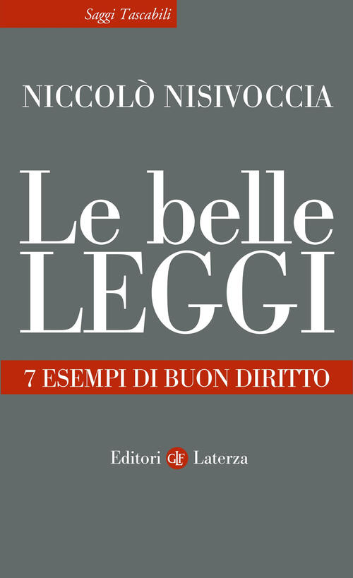 Le Belle Leggi. 7 Esempi Di Buon Diritto Niccolo Nisivoccia Laterza 2025