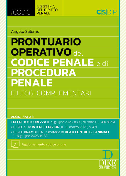 Prontuario Operativo Del Codice Penale E Di Procedura Penale. Con Aggiornament