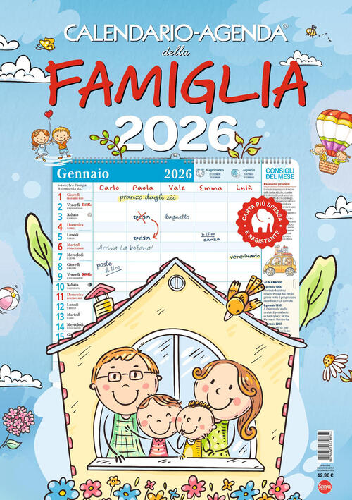 Calendario-Agenda Della Famiglia 2026 Sprea Editori 2025
