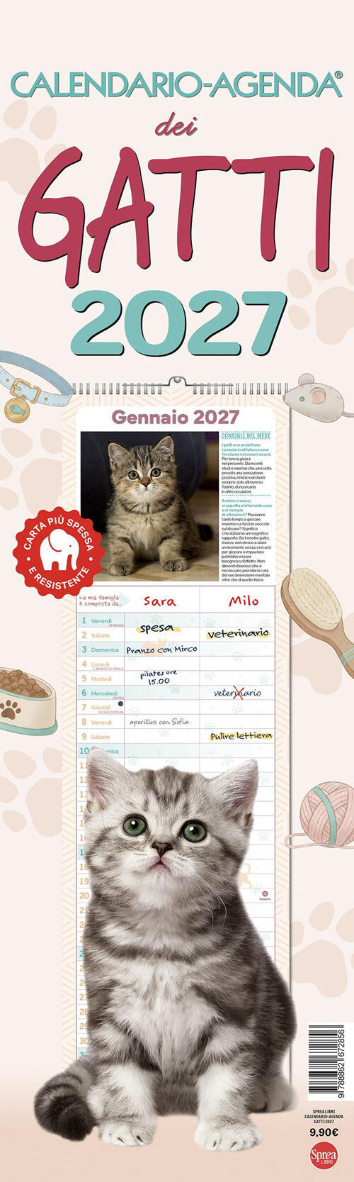 Gatti. Calendario-Agenda 2027 Sprea Book 2026