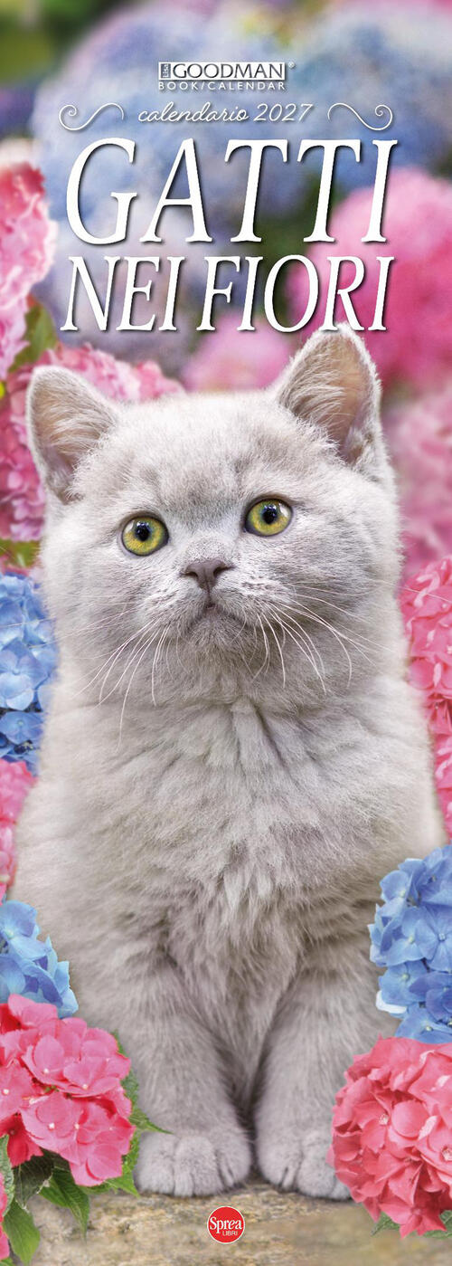 Gatti Nei Fiori. Calendario 2027. Long Sprea Book 2026