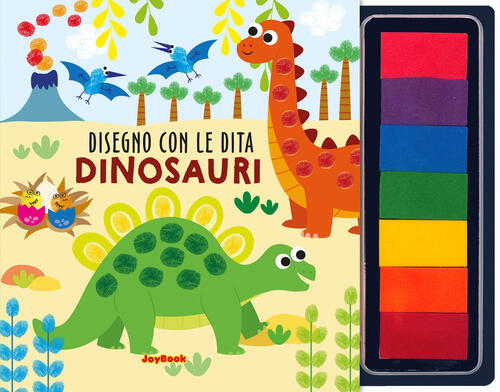 Dinosauri. Disegno Con Le Dita. Ediz. Illustrata. Con 7 Spugnette Di Inchiostr