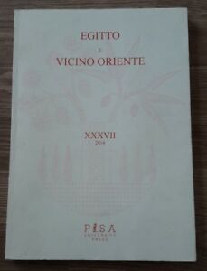 Egitto E Vicino Oriente . Ediz. Italiana E Inglese. Vol. 37