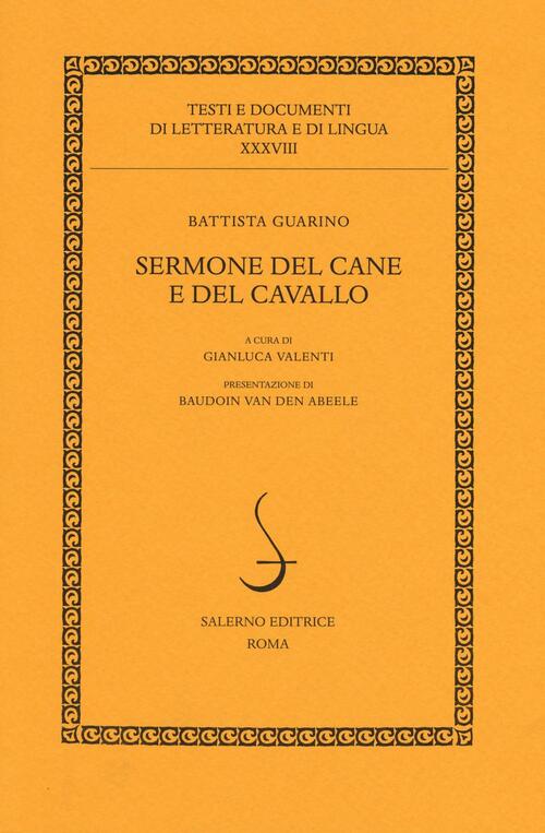 Sermone Del Cane E Del Cavallo