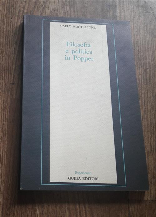 Filosofia E Politica In Popper Carlo Monteleone Guida 1979