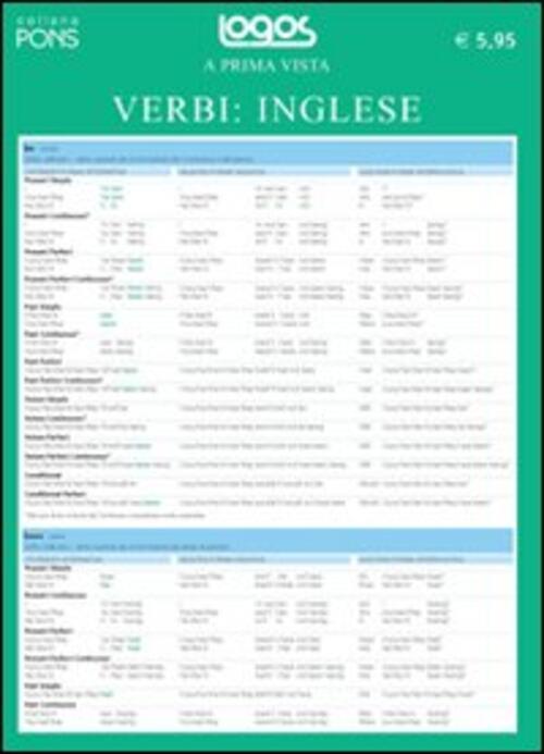 A Prima Vista Verbi: Inglese Logos 2009